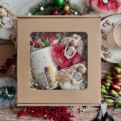 Świąteczny Zestaw Prezentowy - Kubek Aniołek