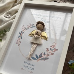 Aniołek dla chłopca - pamiątka Pierwszej Komunii Świętej - Personalizacja