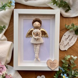 Anioł Stróż dla chłopca- ramka, pamiątka Pierwszej Komunii Świętej